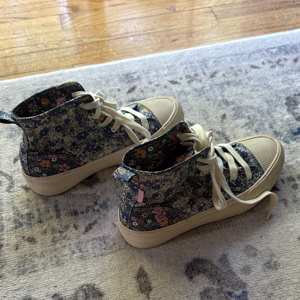 Zara Kids Floral High-Top Sneakers - Multicolor